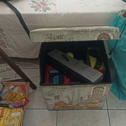 Children's stool used with repairable tear underneath