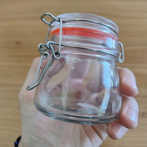 Airtight Storage Jar like new, height 8 cm, diameter 6 cm