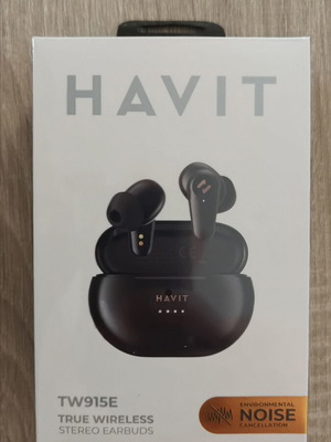 Havit TW915E In-ear Bluetooth Handsfree Earbuds new with charging case black