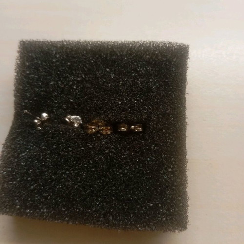Silver earrings new, 2 pairs in their box