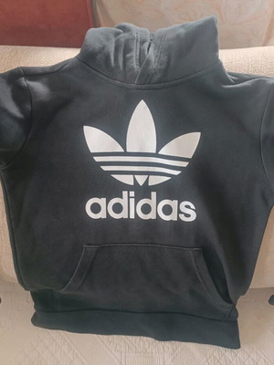 Adidas authentic kids hoodie 9-10 years black like new