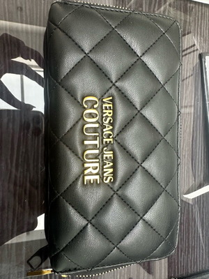 Versace Jeans Couture wallet used, black with signs of wear