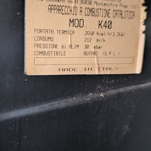 Mad Win Italy gas heater used, very good condition