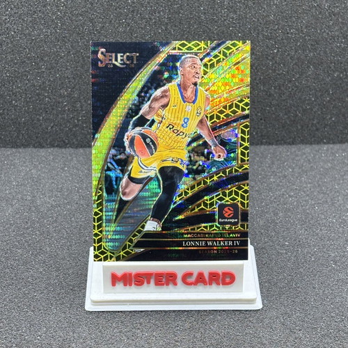 2025-26 Panini Select Euroleague Lonnie Walker IV Spectris Gold Courtside Card used
