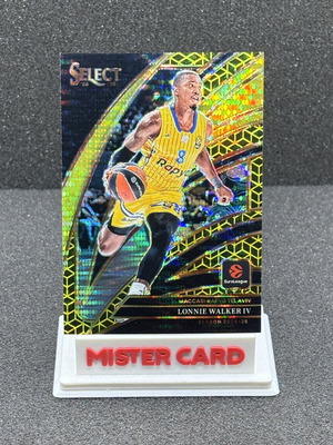 2025-26 Panini Select Euroleague Lonnie Walker IV Spectris Gold Courtside Card used