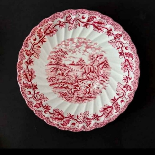 Myotts Country Life set of 4 pasta plates like new, Staffordshire porcelain