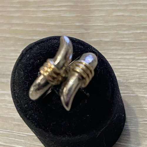 Zolotas silver-gold ring used, size 55