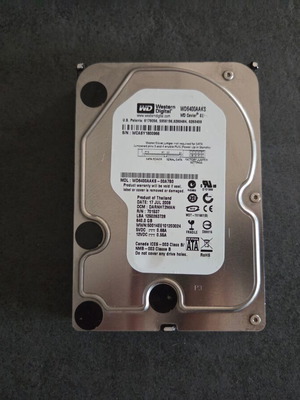 Western Digital WD6400AAKS 640GB HDD used, 3.5 inch