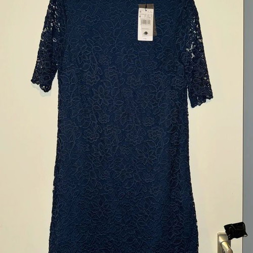 Mango lace dress dark blue, size M, new with tag