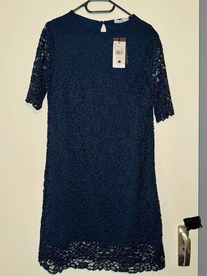 Mango lace dress dark blue, size M, new with tag