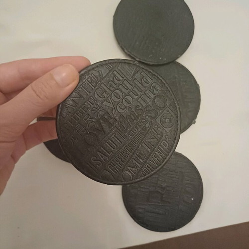 Coasters for glasses used
