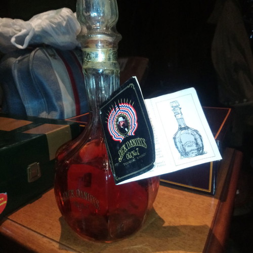 Jack Daniel's whiskey 1990 collectible with crystal decanter