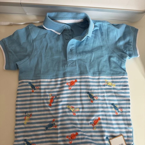 Mothercare boys' set new with tags, white and turquoise