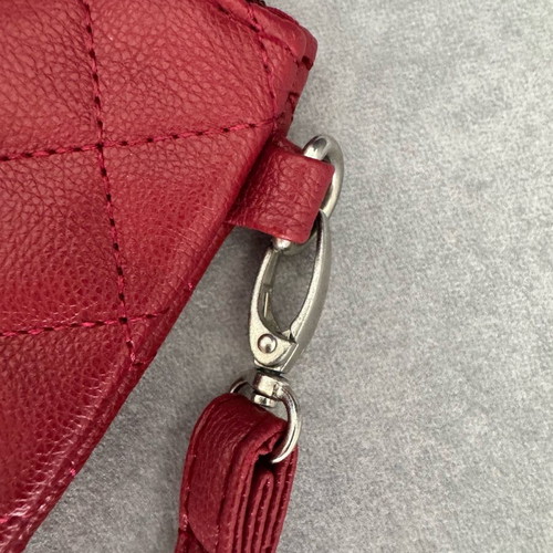 Terranova red clutch bag like new with quilted design
