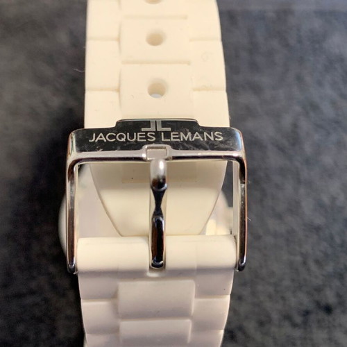 Jacques Lemans Rome Sports watch like new, white