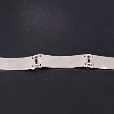 Vintage massive silver filigree bracelet used, 925 hallmark