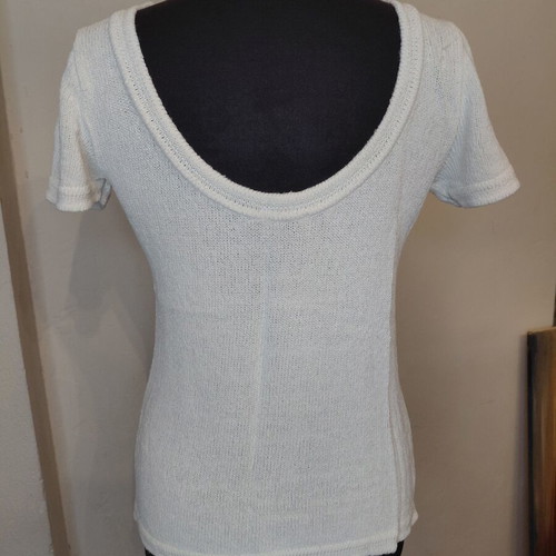 Knitted summer blouse Esti white size L like new