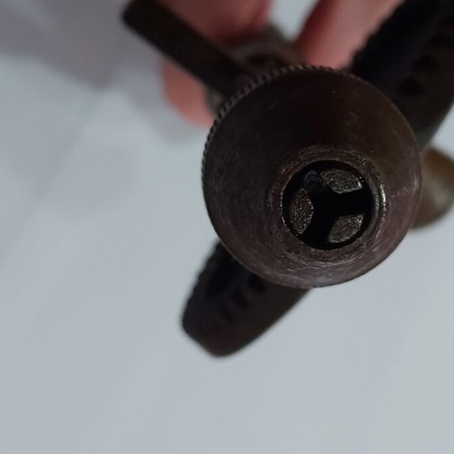 Hand drill vintage used with gears collectible (1950?)