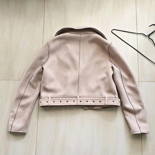 Zara short jacket new, beige-pink, medium