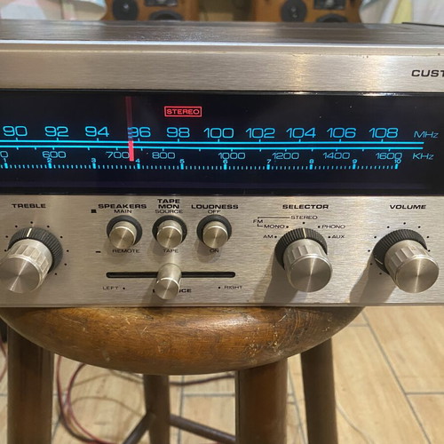 Superscope R-1220 vintage stereo amplifier used, designed by Marantz