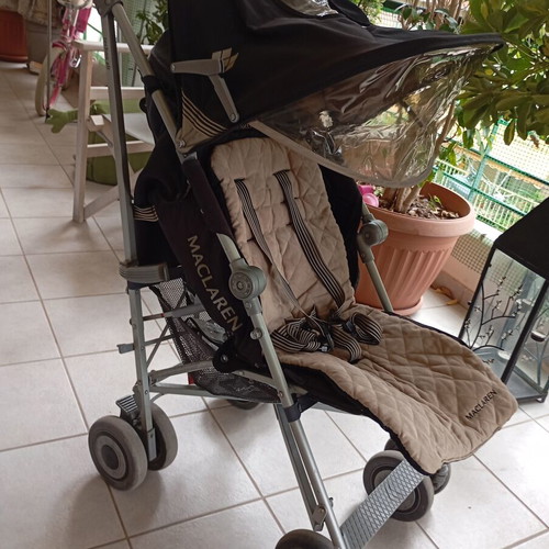 Maclaren Techno XLR stroller used, black beige