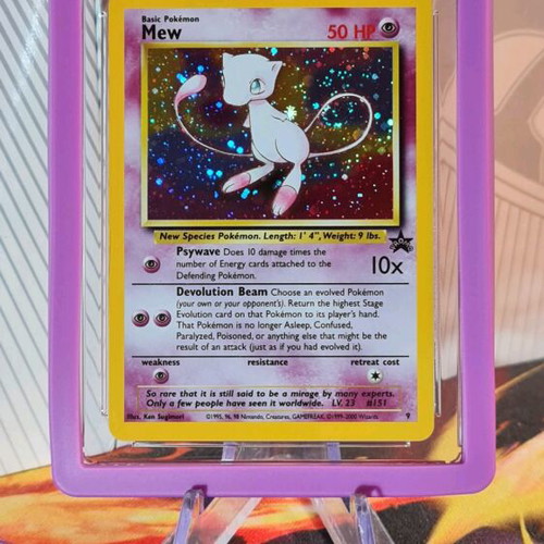 Mew 2000 Black Star Promo Pokémon League card pristine