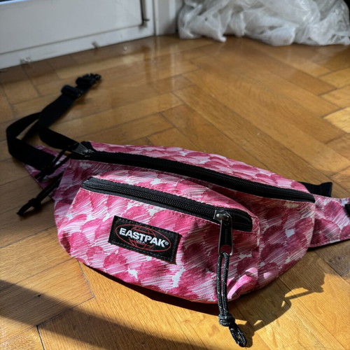 Eastpak Pink Patterned Fanny Pack like new, durable waist bag
