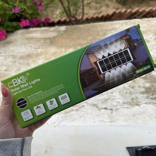 CBK BK-10 Solar Wall Light with 5 High-Brightness LEDs, new