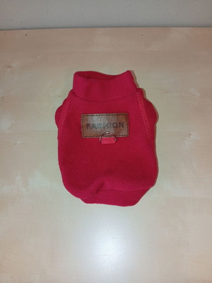Red fleece dog clothes XS for small breeds like Chihuahua and Pugs, like new
