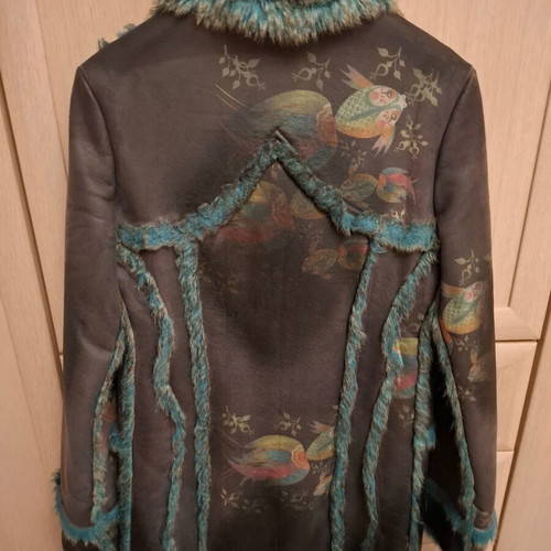 Custo Barcelona coat like new, size M, blue and brown