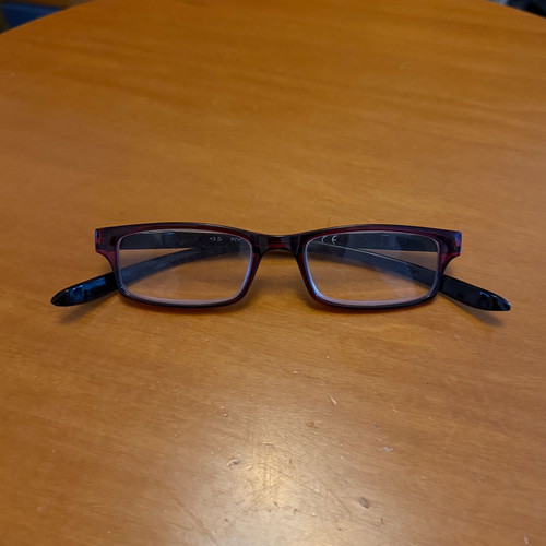 Presbyopia Glasses +3.5 with Bordeaux Frame used