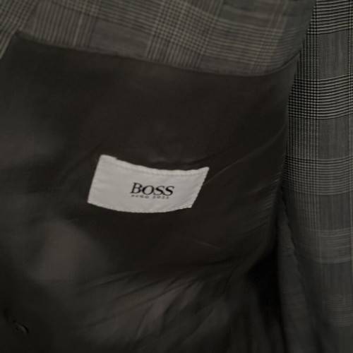 Hugo Boss σακάκι μεταχειρισμένο, γκρι καρό, μέγεθος 50/L με δώρο παντελόνι