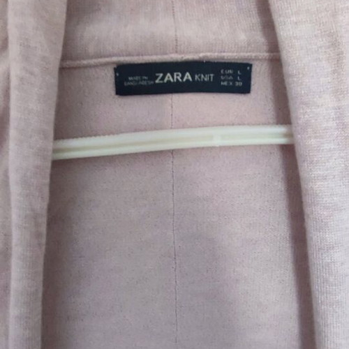 Zara knitted cardigan Large like new, beige pink