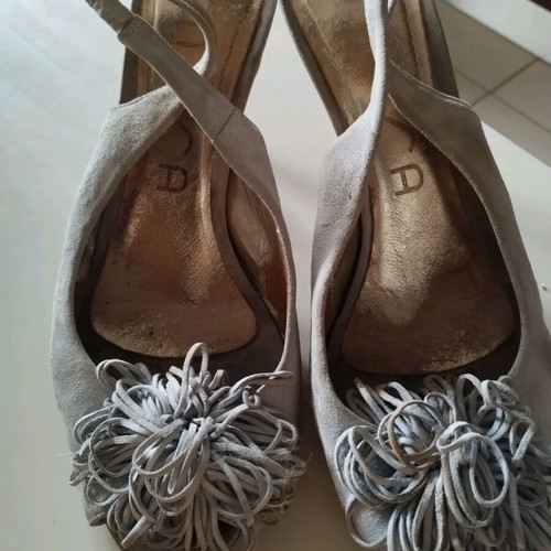 Luisa ciel suede pumps used, size 37