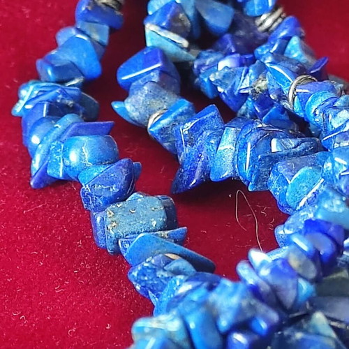 Lapis Lazuli jewelry set with necklace and earrings