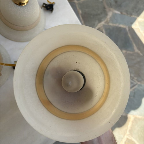 Vintage wall lights set of 5 used, for repair or decoration