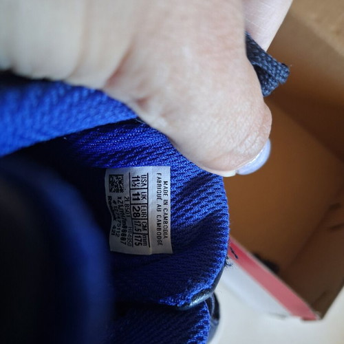 Reebok kids' shoes size 28, blue athletic sneakers