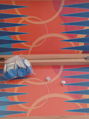 Τάβλι συλλεκτικό καινούργιο μικρού μεγέθους για ταξίδια