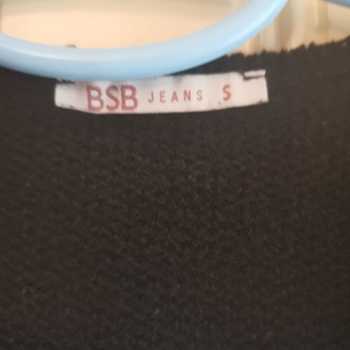 Long knitted cardigan by BSB in black color and size Small