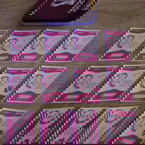 Αυτοκόλλητα Panini Qatar 54 με μεταλλική συλλεκτική θήκη