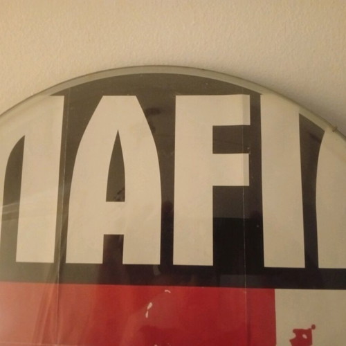 Mafia poster used in circular frame 35 cm