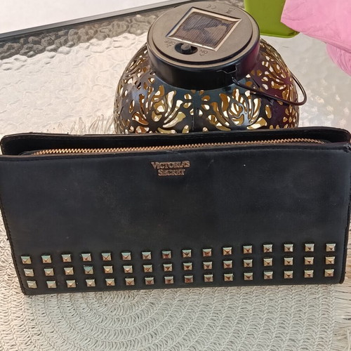 Victoria's Secret black bag like new with studs