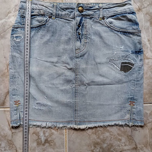 Only denim skirt new, no stretch, size M 38 10, blue