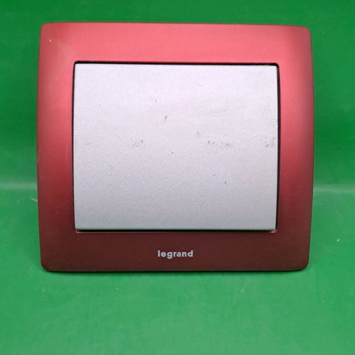 Legrand Galea metal switch ale retour new, bordeaux frame