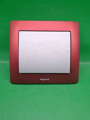 Legrand Galea metal switch ale retour new, bordeaux frame