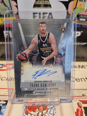 2023-24 Panini Prizm EuroLeague Frank Kaminsky Autograph Card Partizan Belgrade