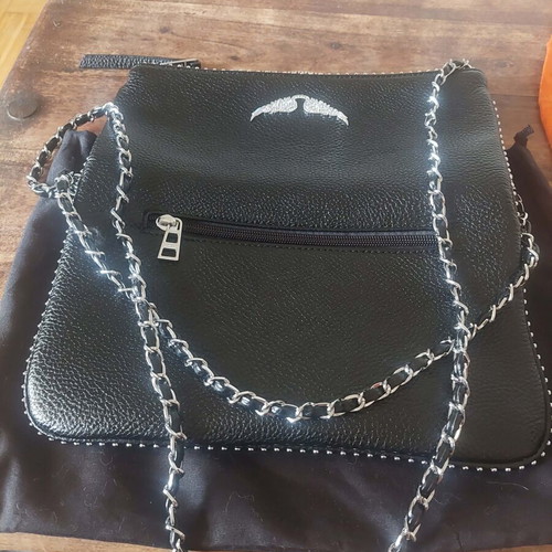 Zadig Voltaire shoulder bag like new, black