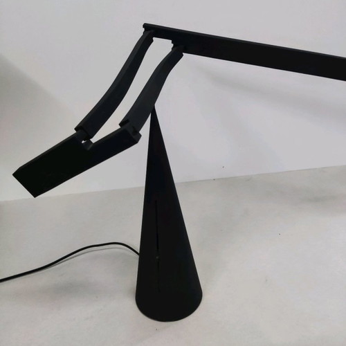 Italiana Luce Tabla desk lamp black, plastic and metal