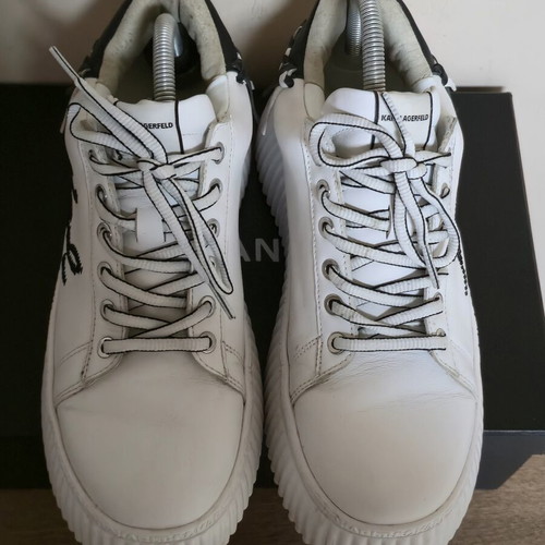 Karl Lagerfeld women's lightweight sneakers like new, black and white
