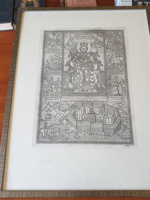 Χαλκογραφία Αγίου Νικολάου μοναχού Θεοφύλακτου, νέα έκδοση 1996